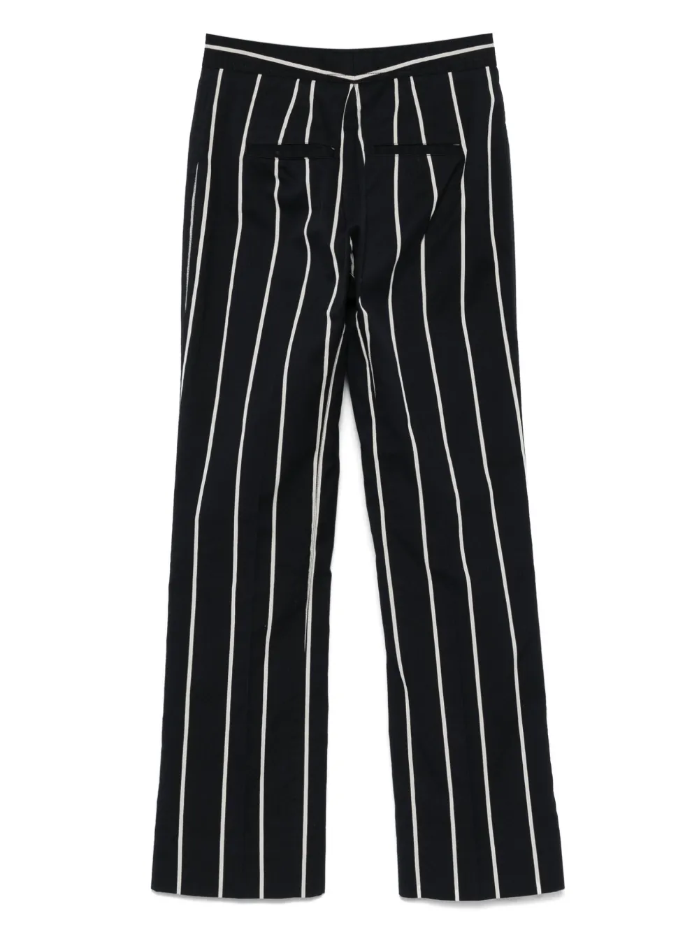Céline Pre-Owned 2000s gestreepte broek van katoenblend - Zwart