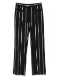 Céline Pre-Owned 2000s striped cotton-blend pants - Black