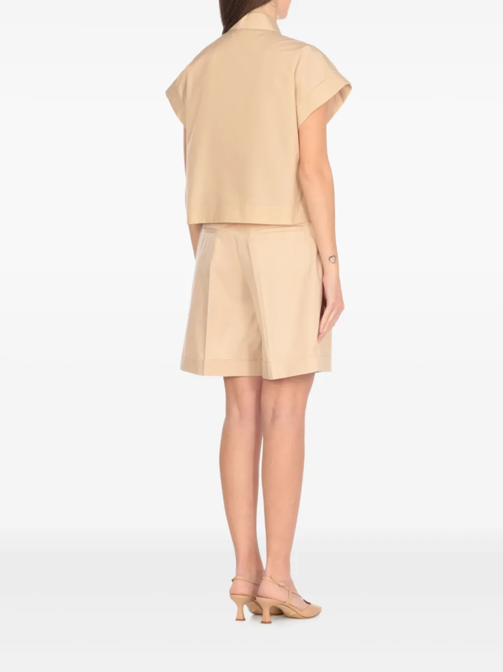 Shop Peserico Cropped Shirt