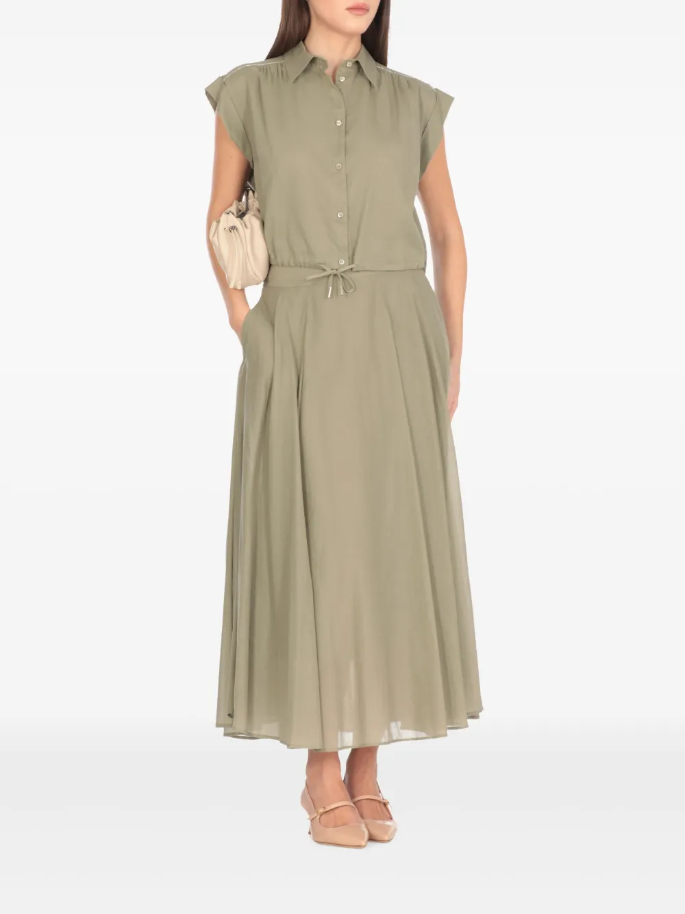 Peserico Mouwloos shirt - Groen