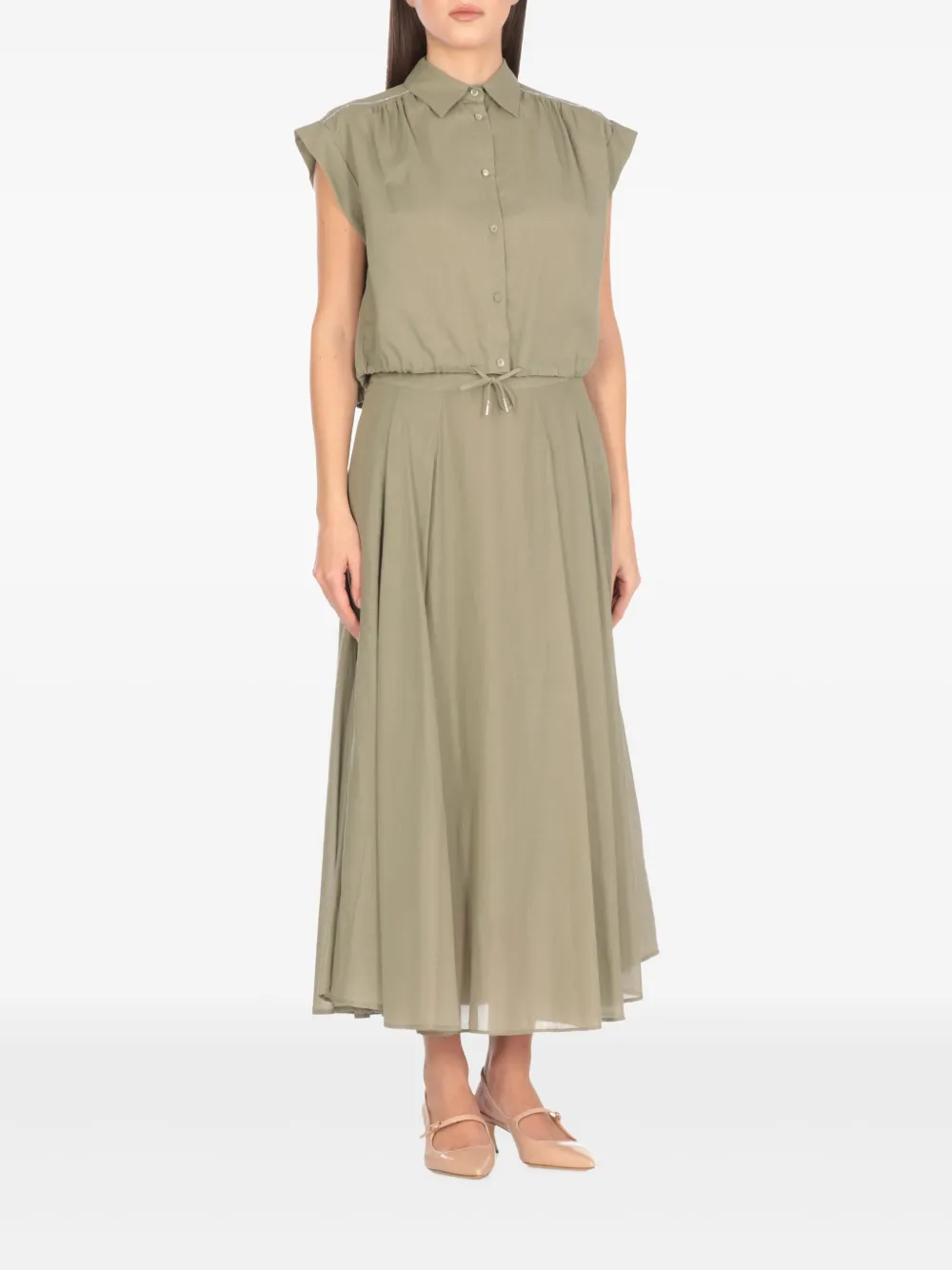 Peserico Mouwloos shirt Groen