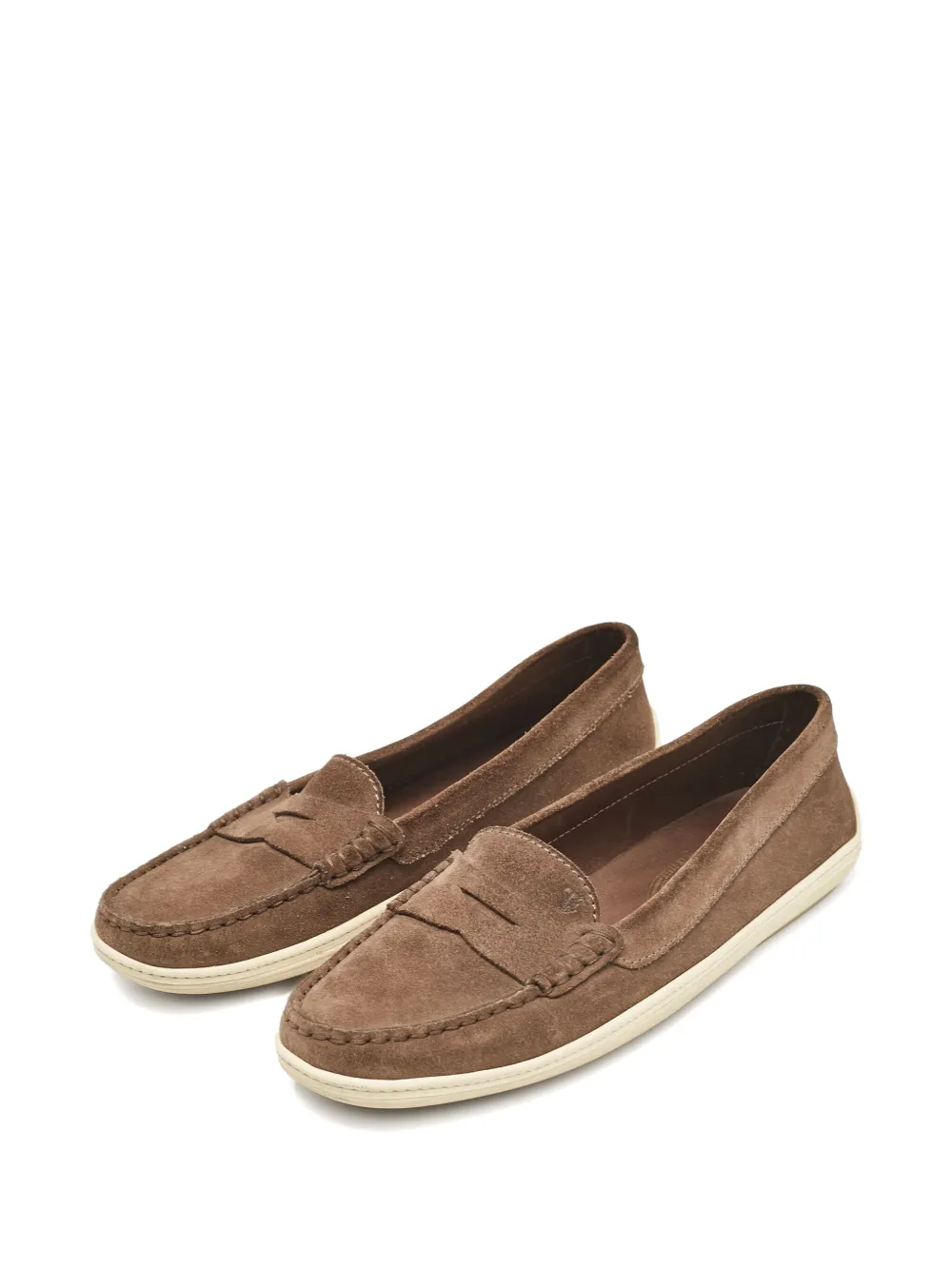 Tod's Vintage Pre-owned suède loafers - Bruin