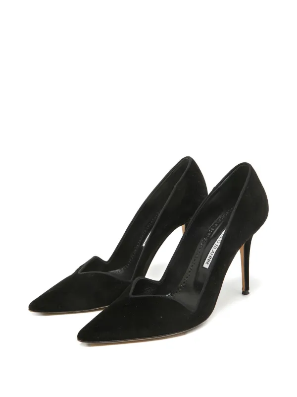 MANOLO BLAHNIK ポインテッドトゥ ハイヒール Manolo Blahnik ポインテッドトゥ パンプス | ブラック | FARFETCH JP