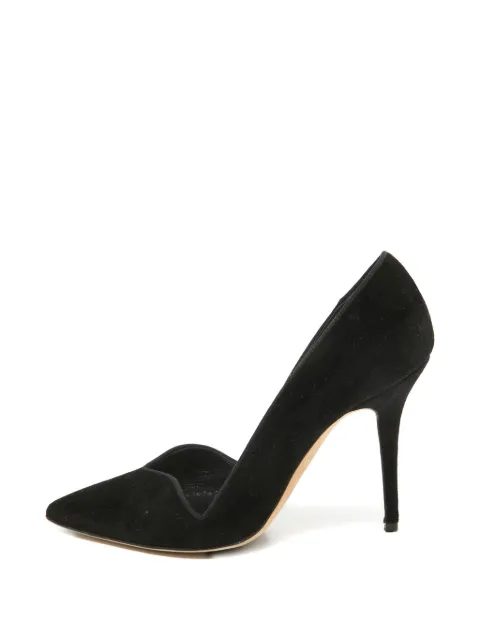 Manolo Blahnik 100mm velvet pointed-toe pumps