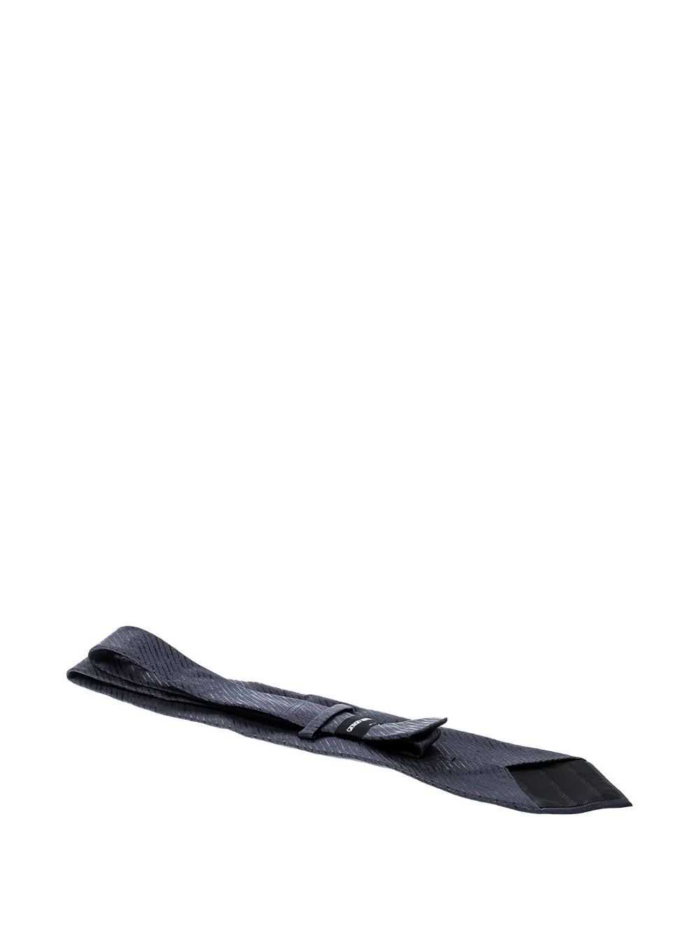 Giorgio Armani Pre-Owned striped silk tie | Grey | Image 1