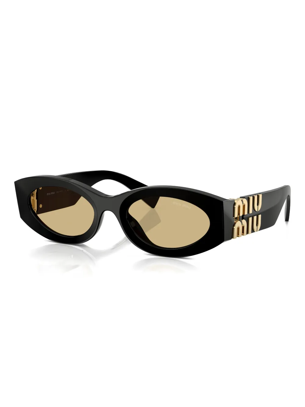 Miu Eyewear Zonnebril met cat-eye montuur Zwart