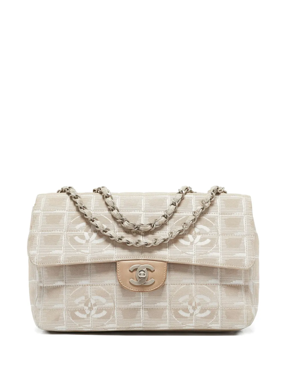 CHANEL Pre-Owned トラベルライン マトラッセ ショルダーバッグ - ニュートラル CHANEL Pre-Owned トラベルライン マトラッセ ショルダーバッグ - ニュートラル