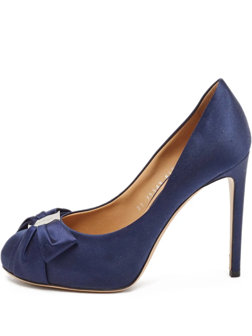 Ferragamo Pre-Owned satin pumps | Blue | Image 1