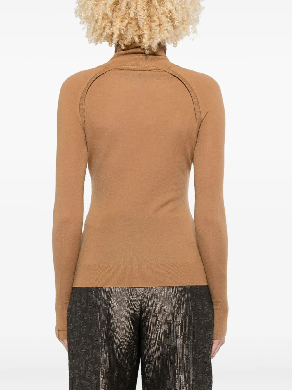 Victoria Beckham Trui van merinowol Bruin