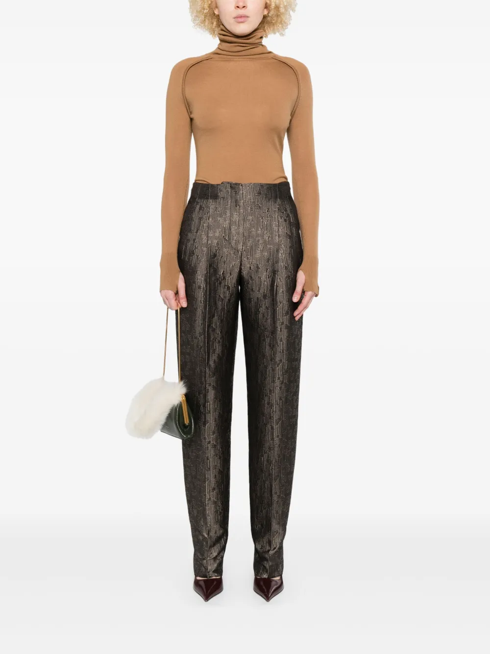 Victoria Beckham Trui van merinowol Bruin