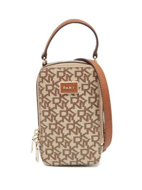 DKNY Vintage monogram-pattern shoulder bag 