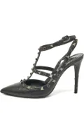 Valentino Garavani Pre-Owned 110mm Rockstud leather pumps - Black