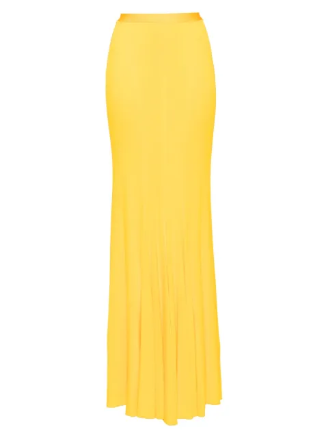 Herve L. Leroux double layer jersey fishtail skirt