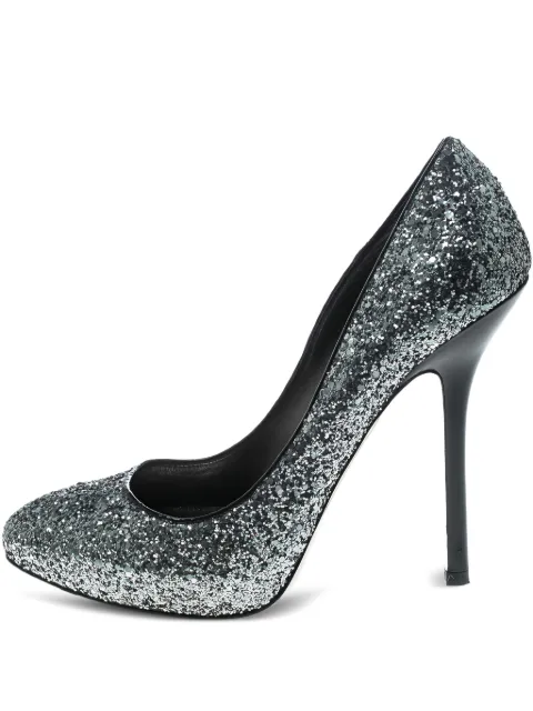 Miu Miu Pre-Owned 130mm glittered pumps
