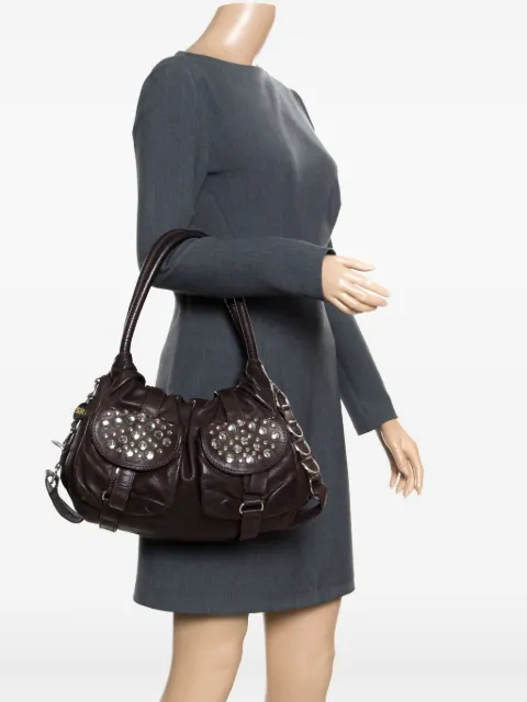 Sonia Rykiel Pre-Owned leather studded shoulder bag