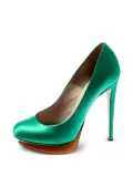 Nicholas Kirkwood 140mm platform stiletto pumps - Green