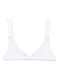 Maison Close Fatale triangle bikini top - White