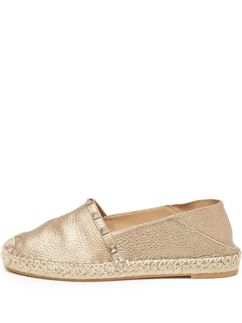 Valentino Garavani Pre-Owned leather flat espadrilles