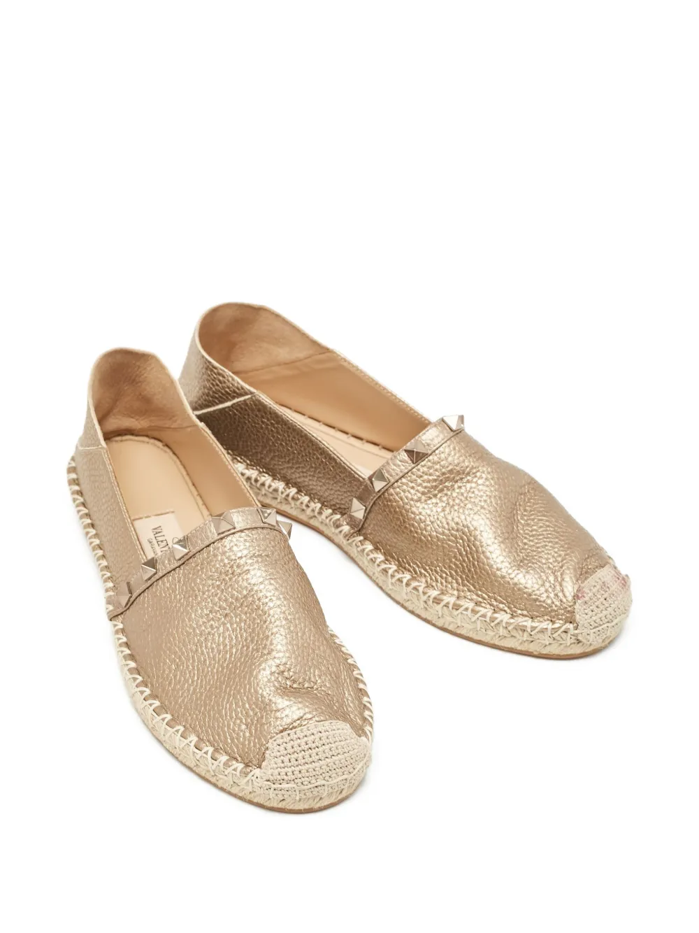 Valentino Garavani Pre-Owned Leren espadrilles - Metallic