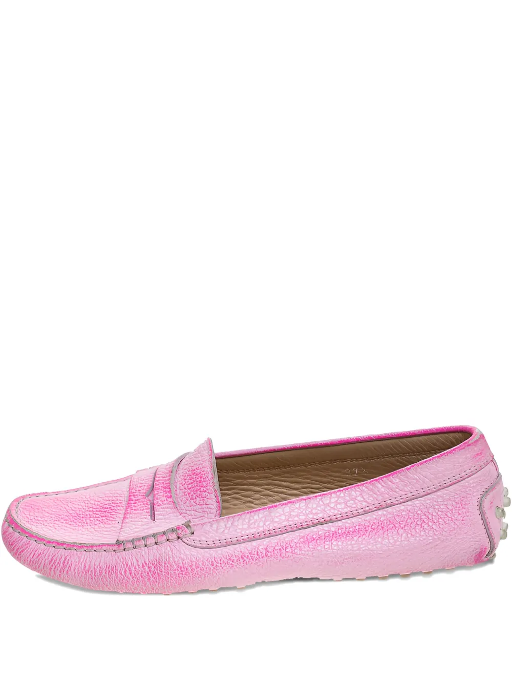 Tod's Vintage プレオウンド レザーペニーローファー - ピンク Tod's Vintage プレオウンド レザーペニーローファー - ピンク