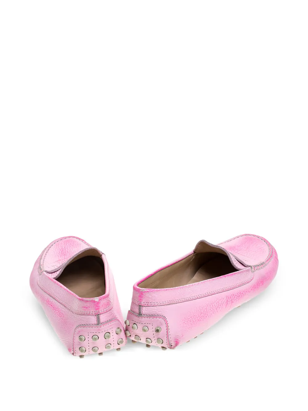 Tod's Vintage Pre-owned leren penny loafers - Roze