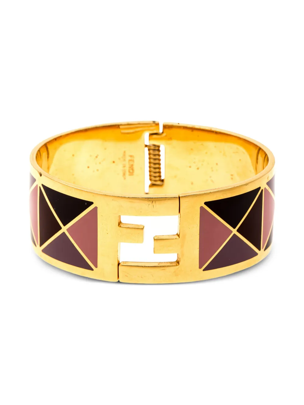 Fendista geometric-pattern bangle