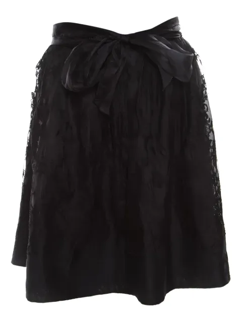 Ermanno Scervino Vintage falda de encaje con detalle de moño