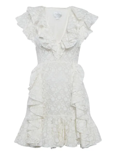 Giambattista Valli Vintage ruffled floral mini dress