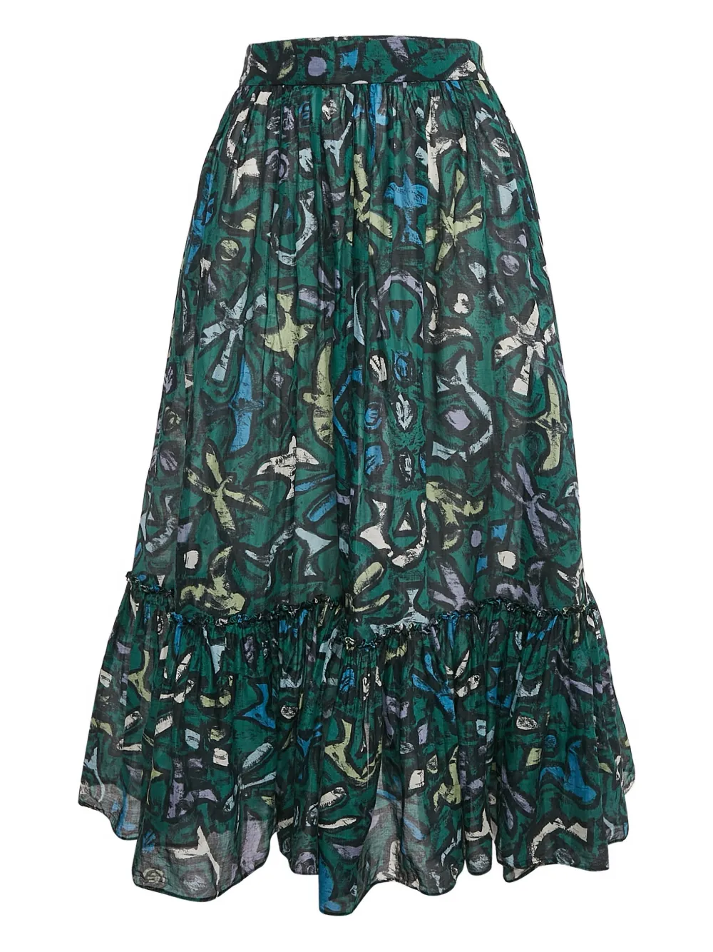 Valentino Garavani Pre-Owned Gonna con stampa astratta - Verde