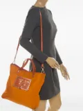 Prada Pre-Owned laser-cut logo tote bag - Orange