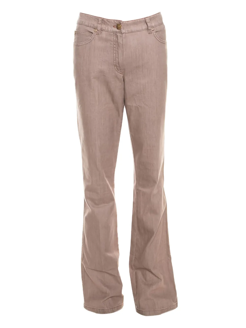 Escada Pre-Owned Jeans con bottoni - Marrone