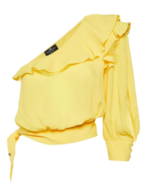 Elisabetta Franchi pre-owned ruffled one-shoulder blouse