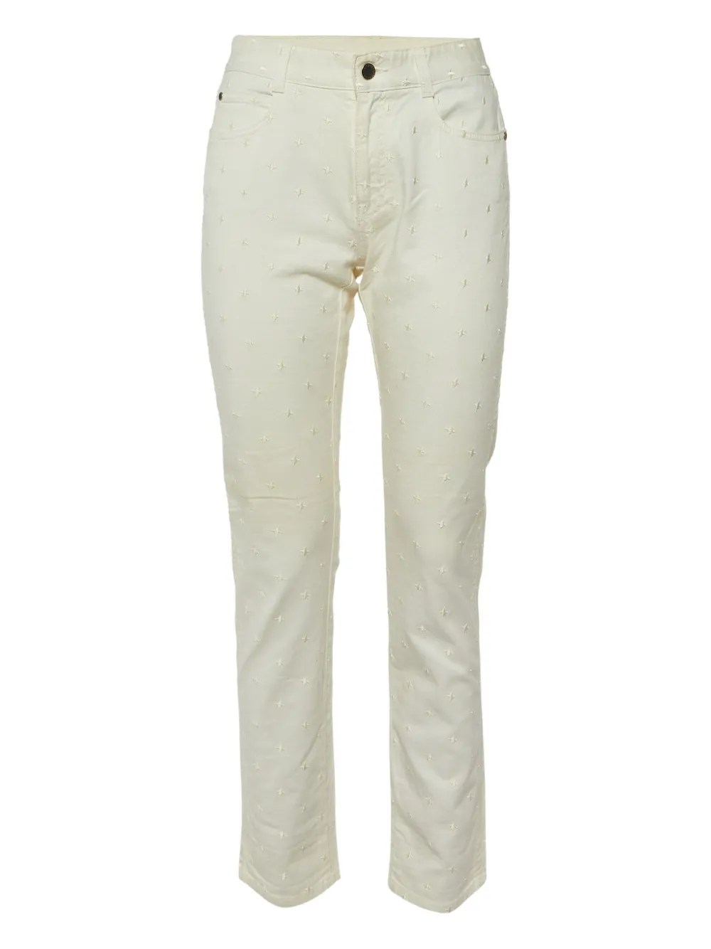 Stella McCartney Pre-Owned 2024 star-embroidered jeans | White | Image 1