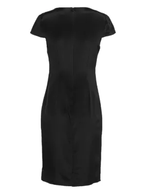 chinese dress ladies Suit of Lights Vintage Feminine Dkny Black Linen Ruffle Top main image 0