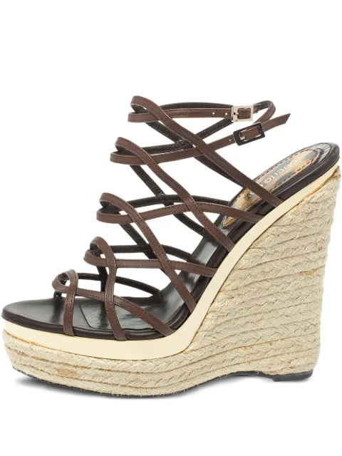 Roberto Cavalli Vintage 130mm strappy espadrilles