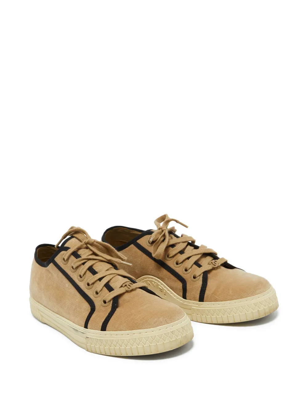 CHANEL Pre-Owned interlocking-CC velvet sneakers | Low-Tops | Image 2