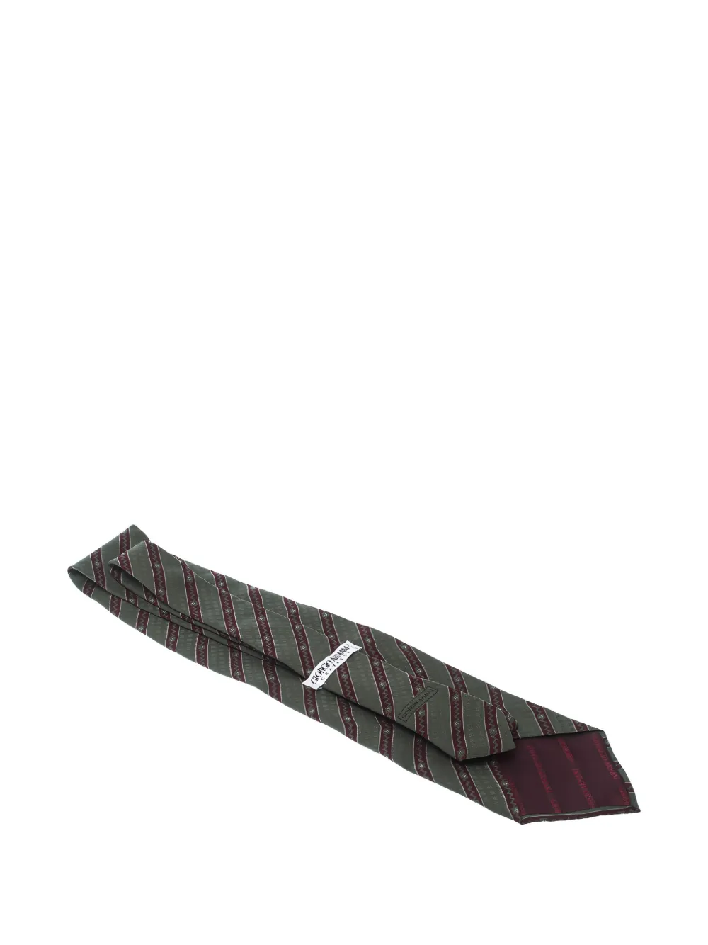 Giorgio Armani Pre-Owned striped silk tie | Image 2