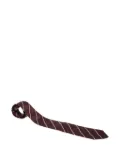Ermenegildo Zegna Vintage chevron-stripe silk tie - Red