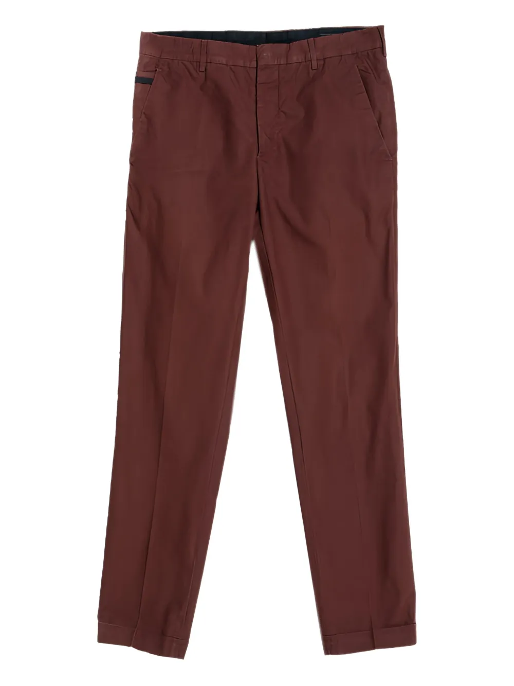 Prada Pre-Owned cotton chino trousers | Brown | Image 1