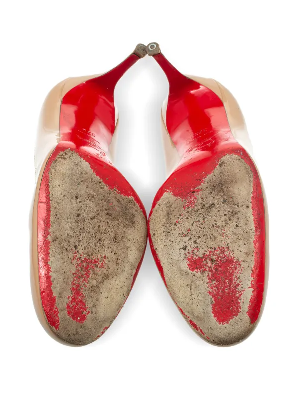 Christian Louboutin Pre-Owned 85mm Fifi Leather Pumps | Neutrals