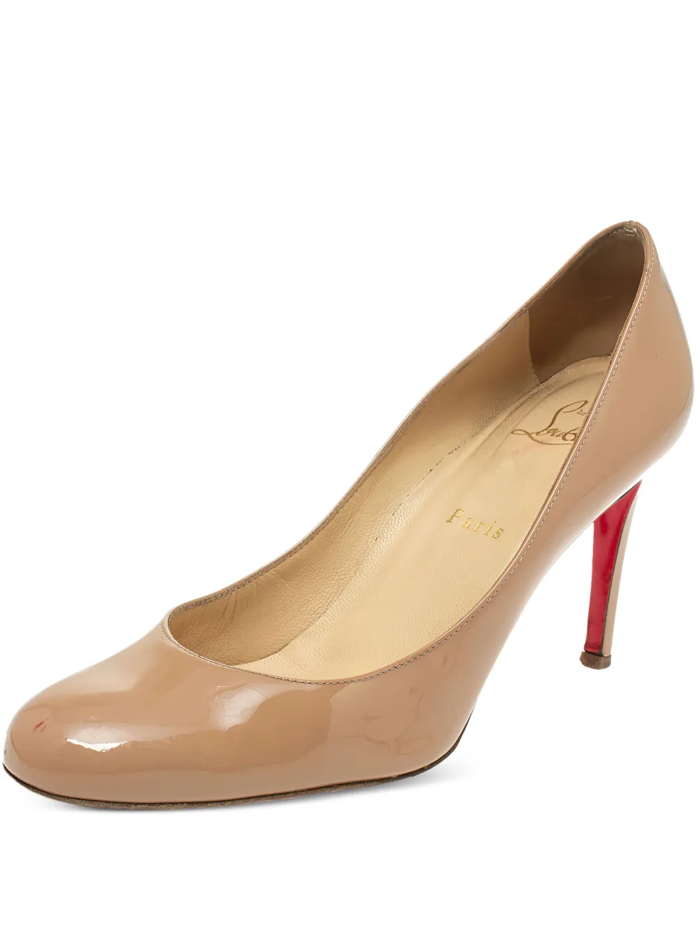 Christian Louboutin Pre-Owned 85mm Fifi leather pumps - ニュートラル Christian Louboutin Pre-Owned 85mm Fifi leather pumps - ニュートラル