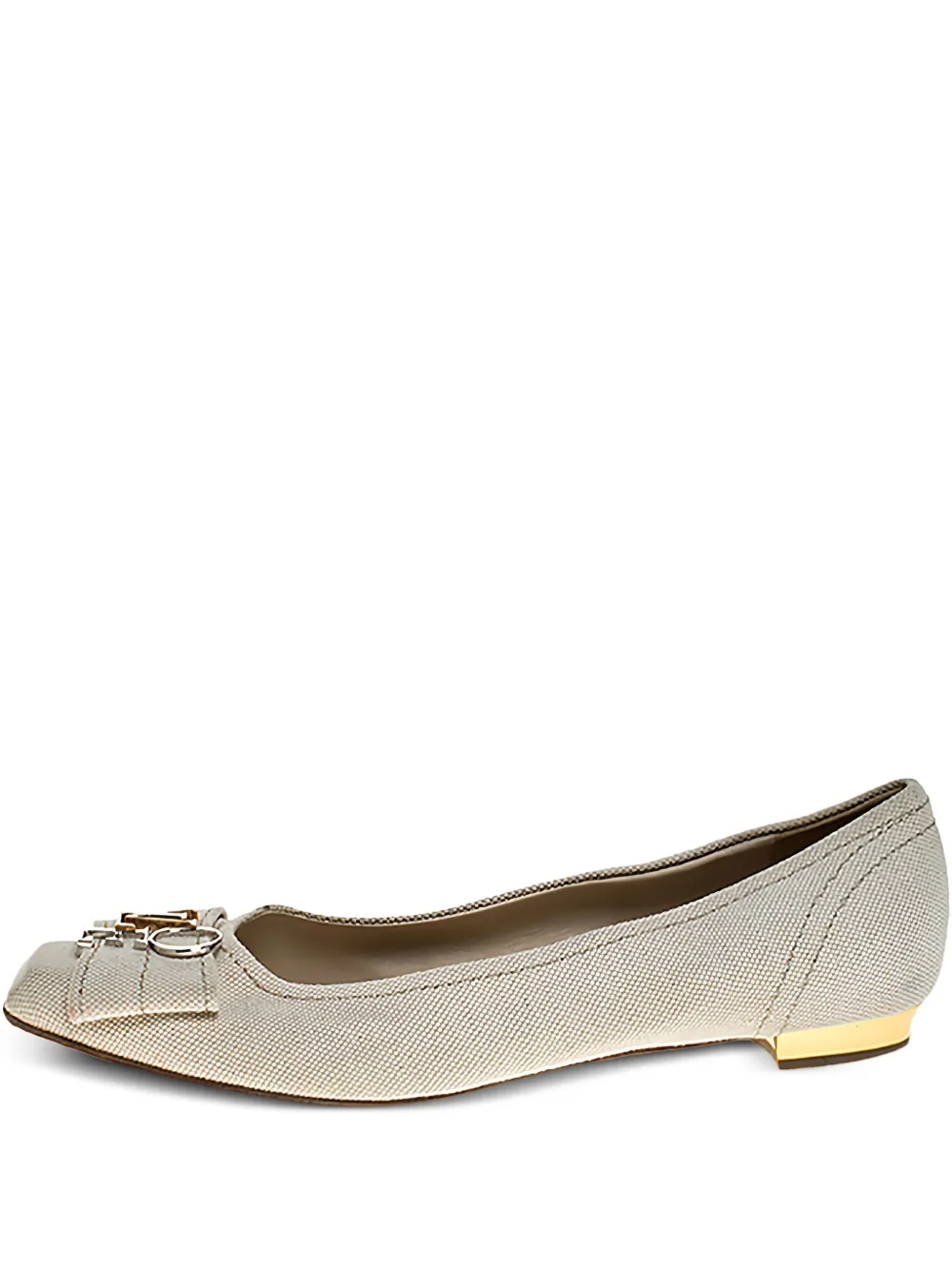 logo-embellished ballet flats