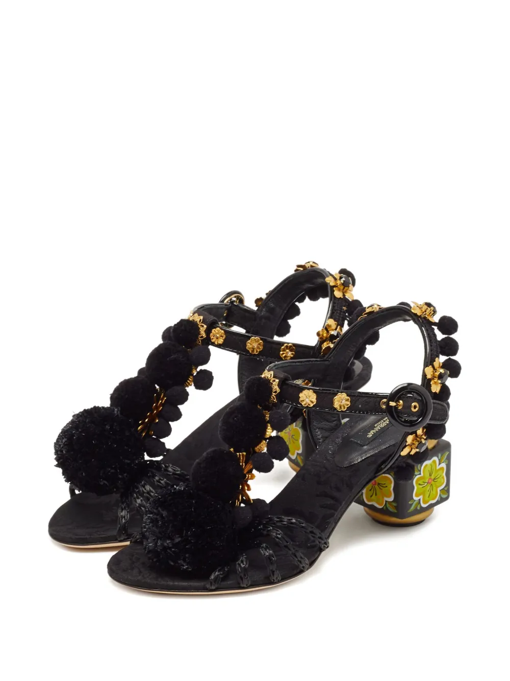 Dolce & Gabbana Pre-Owned 55mm leather heeled sandals | Image 2