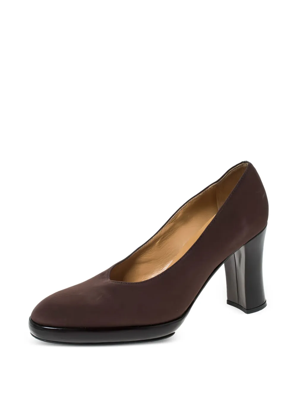 Casadei Vintage pre-owned suede platform pumps | Image 2