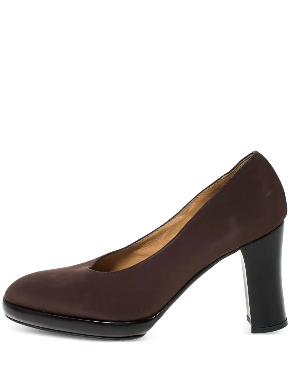 Casadei Vintage pre-owned suede platform pumps | Brown | Image 1