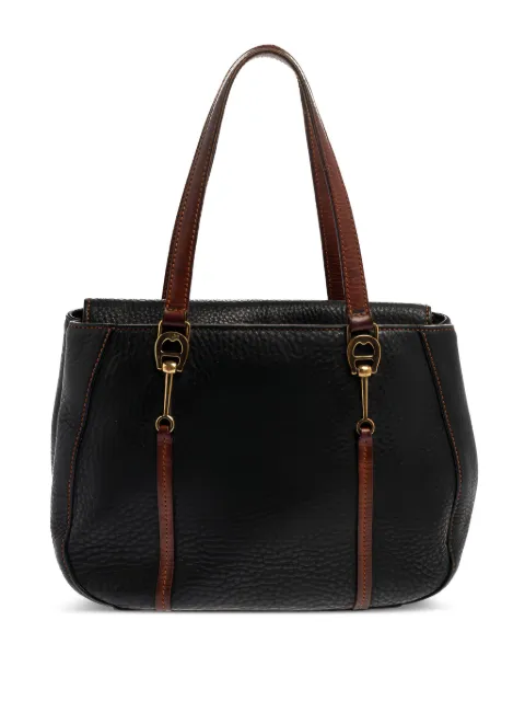 Aigner Vintage textured leather shoulder bag