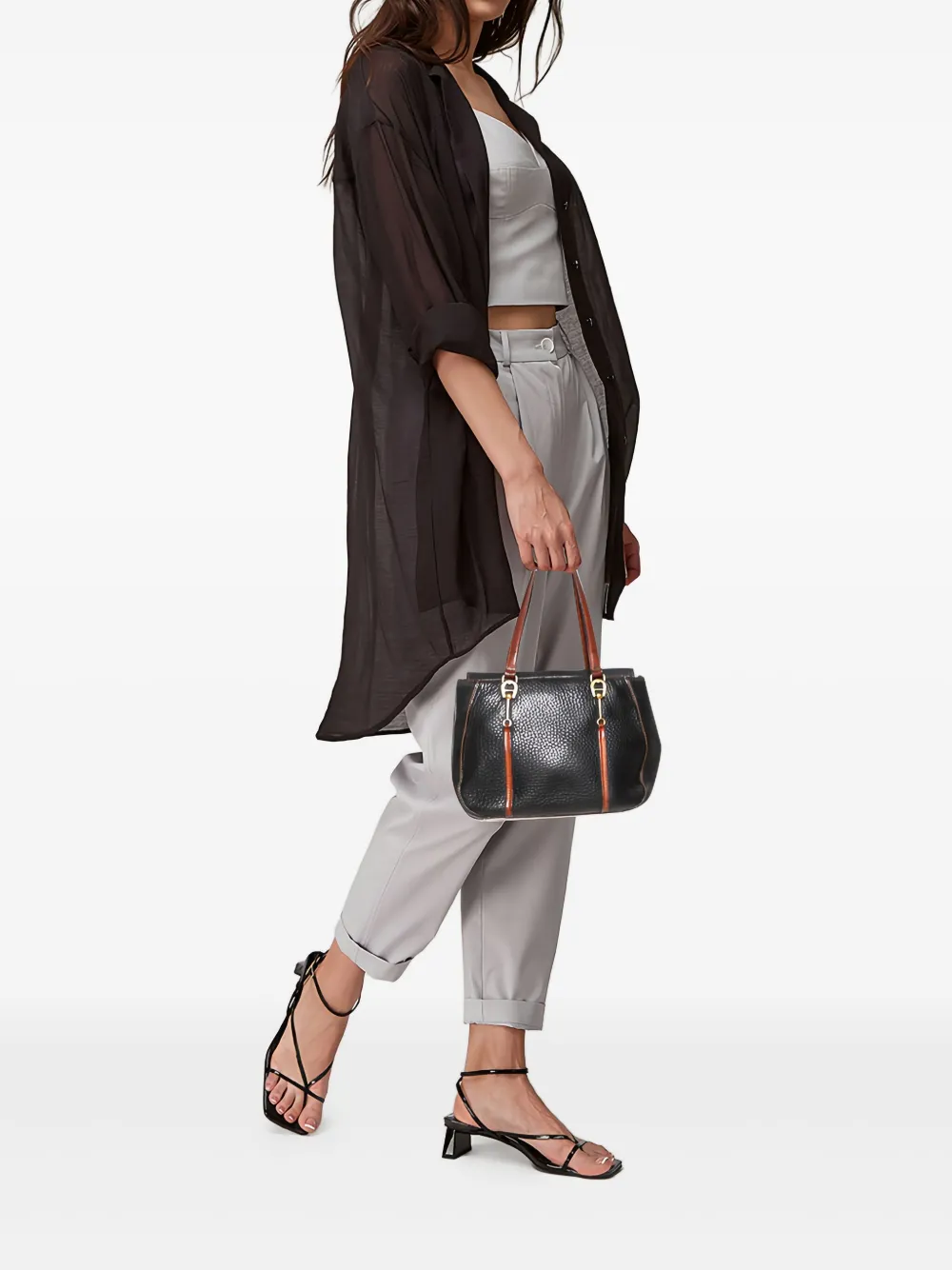Aigner Vintage Strukturierte Schultertasche | Image 2