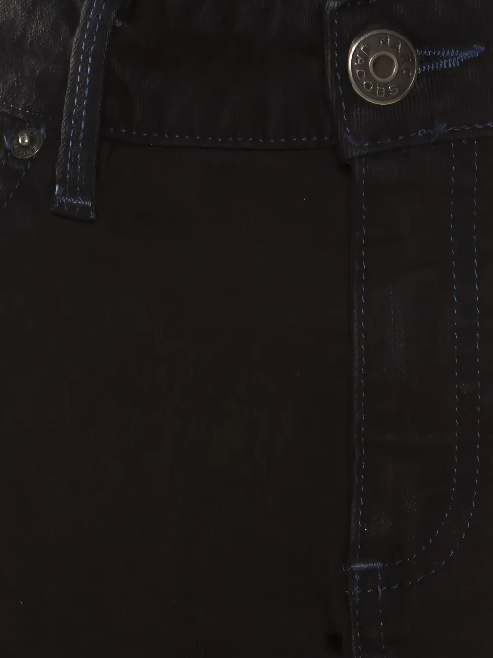 MARC JACOBS VINTAGE Pre-owned Denim Midi Skirt In Black