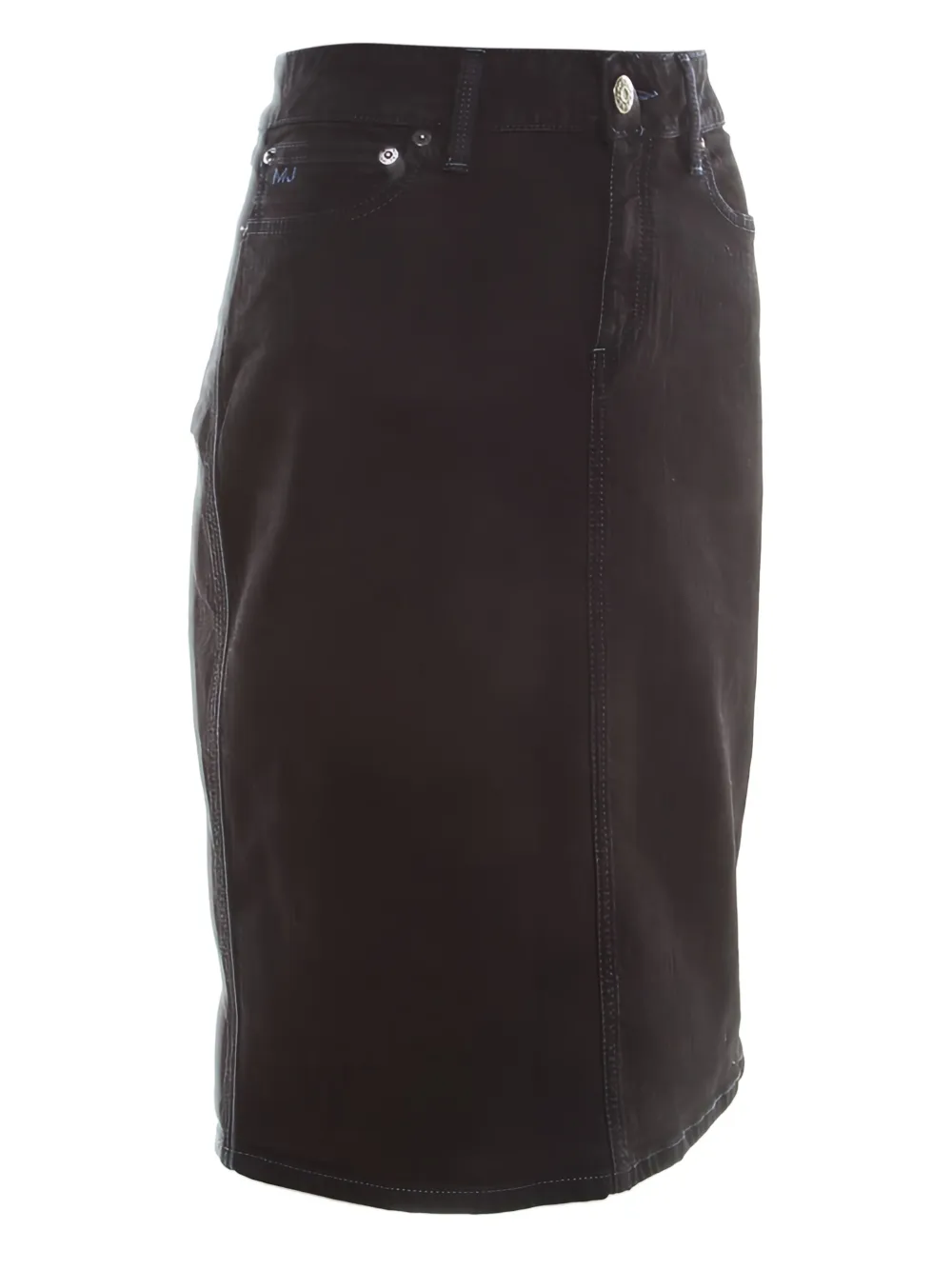 MARC JACOBS VINTAGE Pre-owned Denim Midi Skirt In Black