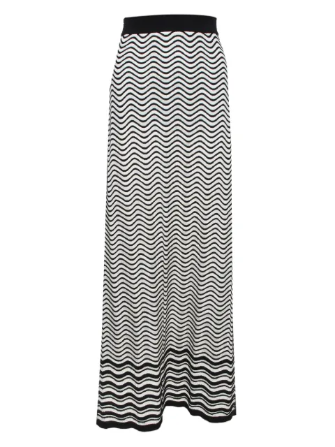 Missoni Pre-Owned wave-print high-rise skirt